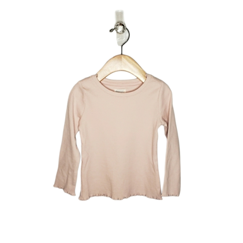 NWT Gymboree 2T Toddler Girl ballet pink ribbed long sleeve top
